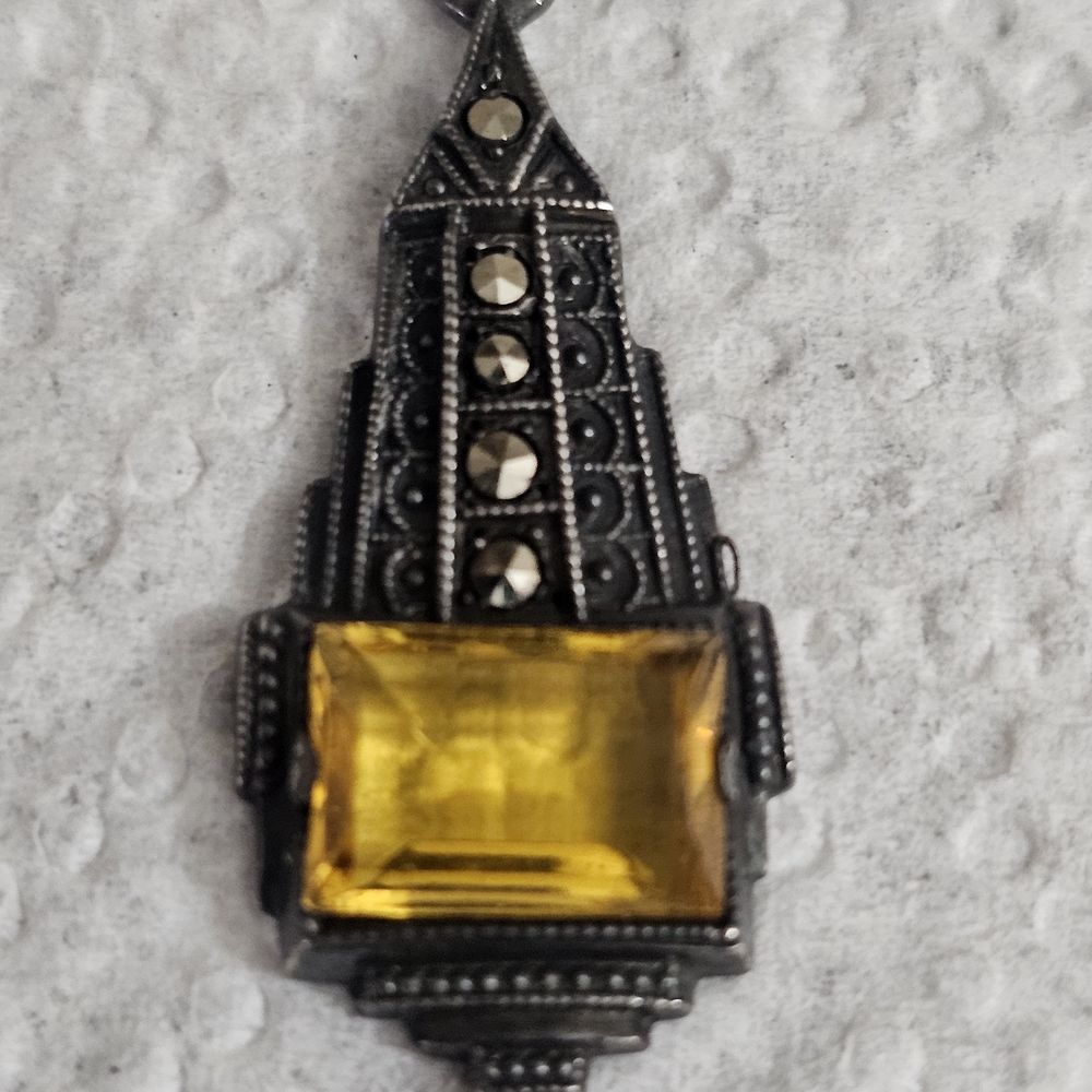Vintage Marcasite Pendant
